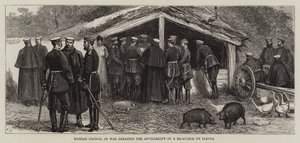 Russian Council of War debating the Advisability of a Re-Attack on Plevna